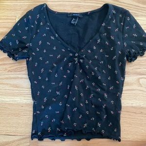 Little roses crop top